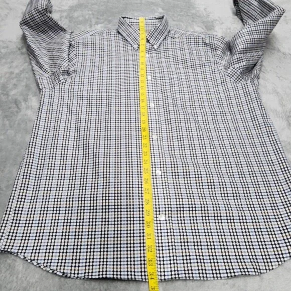 Duluth Trading Co. Mens Shirt Long Sleeve Button-Down Blue Plaid Check Size XL - Picture 6 of 10